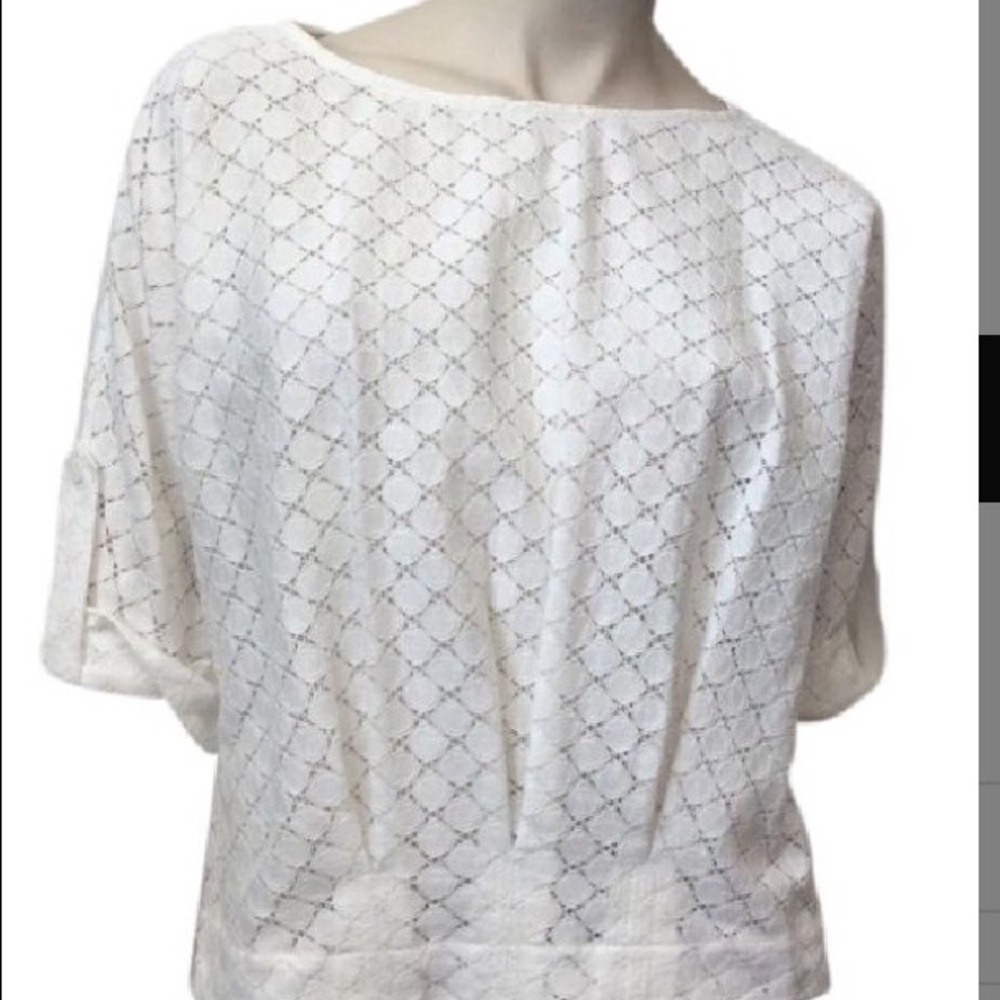 BCBG white blouse