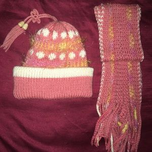 🎀 Cute hat and scarf set