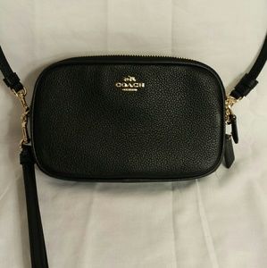COACH Crossbody Clutch in Pebble Leather