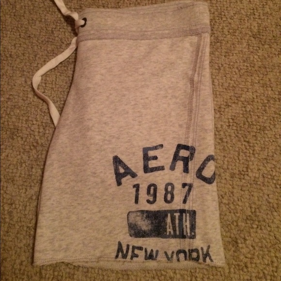 Aeropostale Gray Drawstring Shorts - Picture 3 of 4