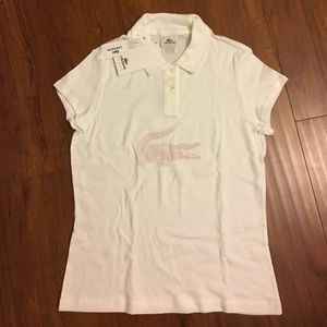Lacoste women's polo shirt size 14