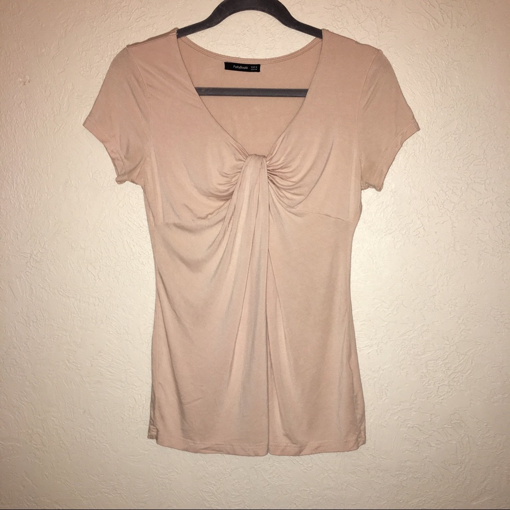 Cream Cap Sleeve Blouse