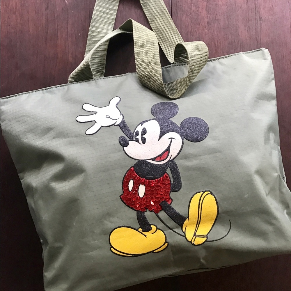 Olive Disney Mickey Sequin Bag