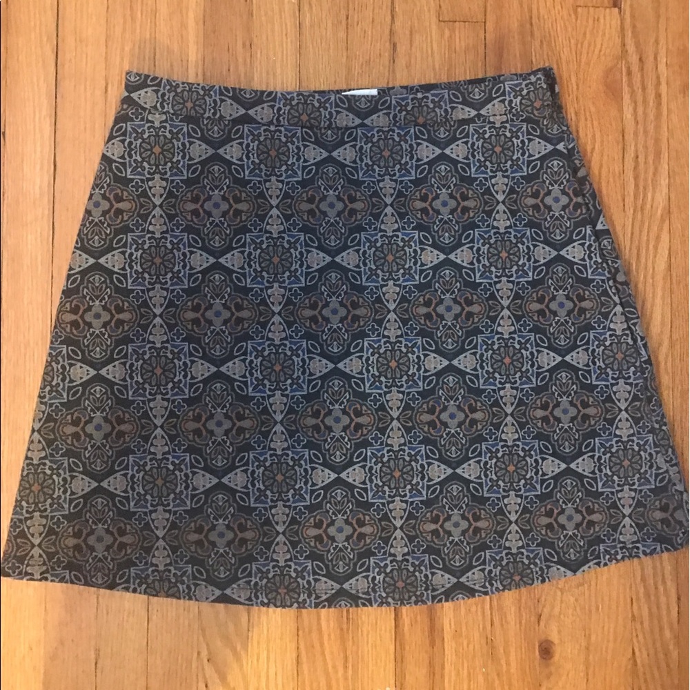 Urban Outfitters patterned mini skirt