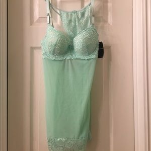 NWT mint green lingerie with matching g string