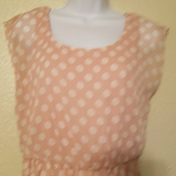 Iz Byer California ChiffonPolka-Dot Dress Juniors - Picture 2 of 4