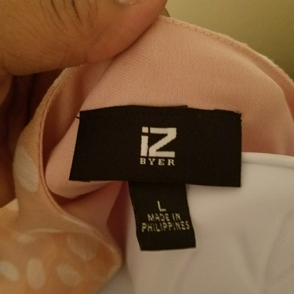 Iz Byer California ChiffonPolka-Dot Dress Juniors - Picture 4 of 4