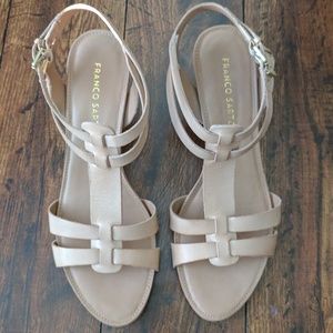 Franco Sarto Nude Strappy Sandal