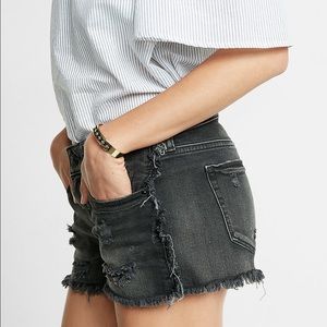 Velvety Jean Short Shorts