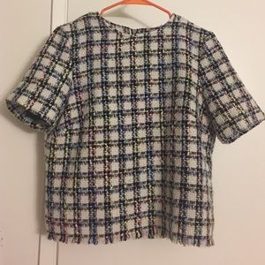 Warehouse tweed top
