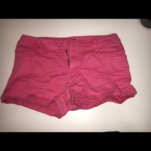Tommy Hilfiger Girls Pink Denim Shorts