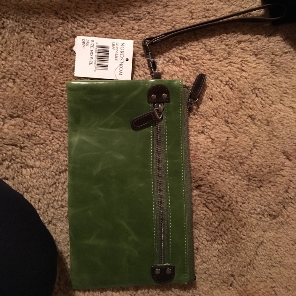 Green Nordstrom wallet/ bag