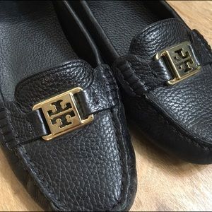 Tory Butch Black Leather Drivers