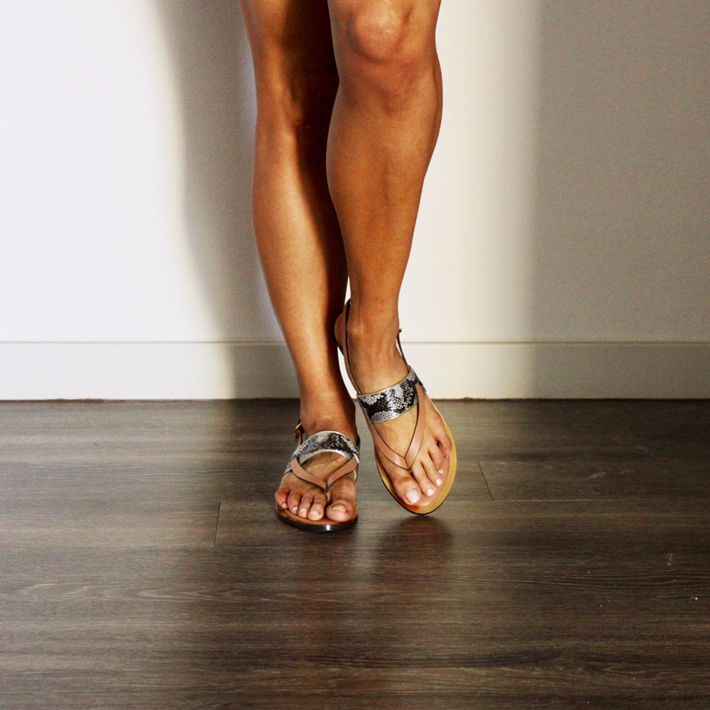 Ted Baker Snakeskin Strap Sandals