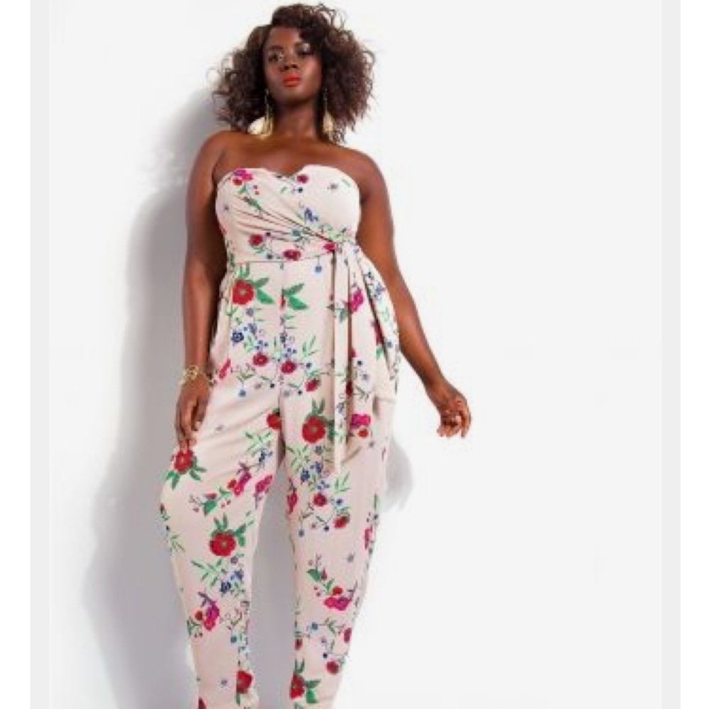 Monif C Sydney Floral Jumpsuit