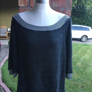 Boat neck sweater