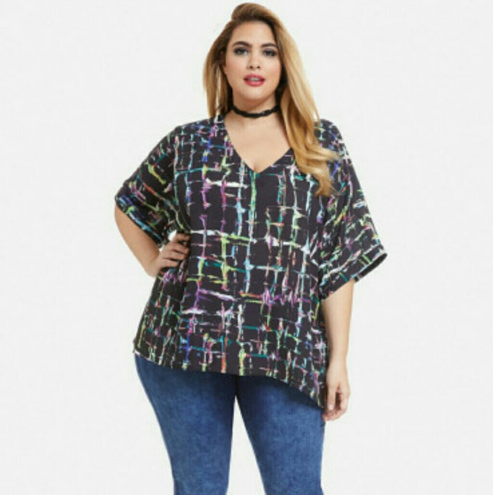 Fashion to Figure Neon Print Tunic