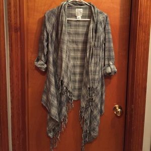 Billabong tiered lightweight flannel over piece