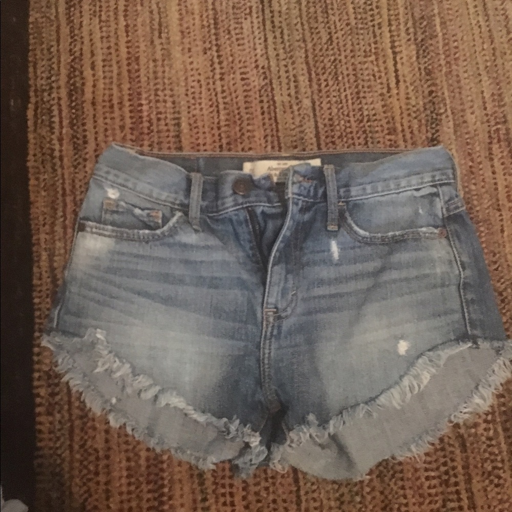 High waisted Abercrombie jean shorts
