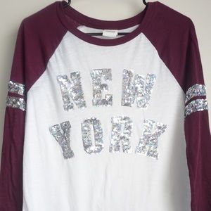 Victoria secret New York sequin shirt