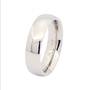 5mm Titanium Wedding Band Comfort Fit Promise Ring