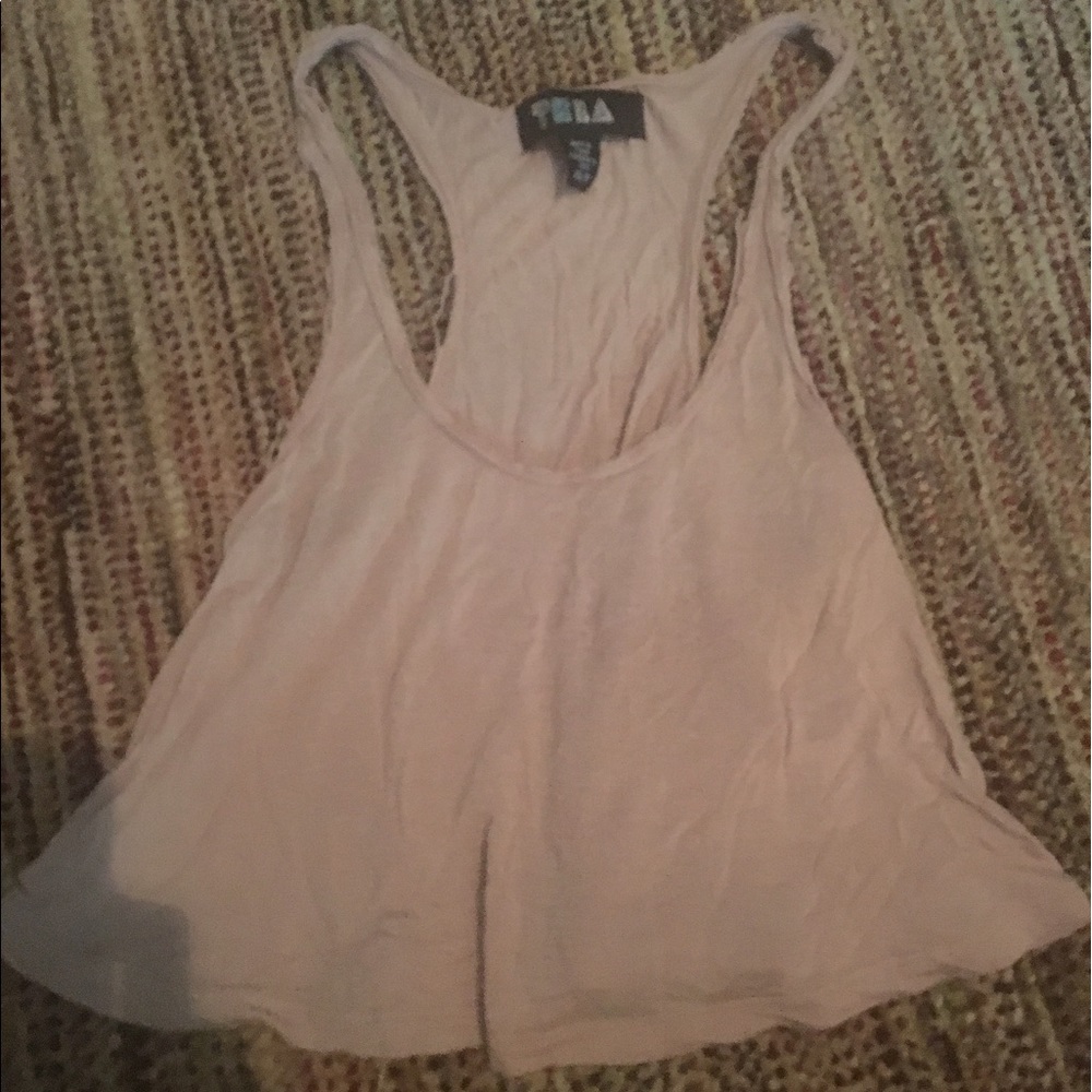 Pink cropped tank