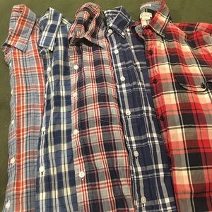 JCrew Summer-weight Plaid shirts