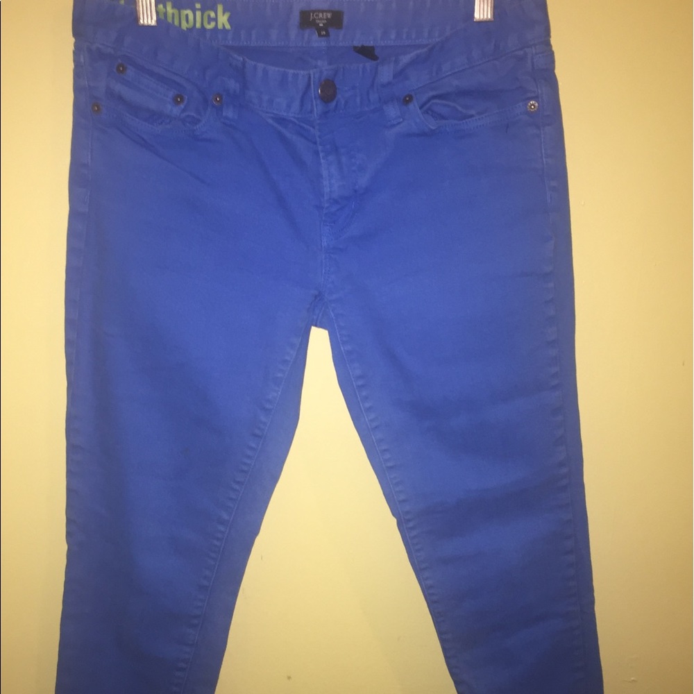 J CREW Blue Pants, Size 29 TOOTHPICK