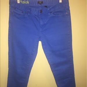 J CREW Blue Pants, Size 29 TOOTHPICK