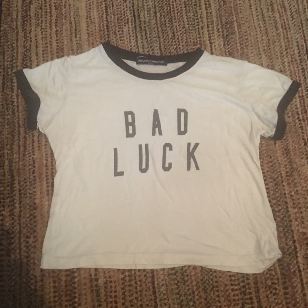 Brandy Melville bad luck crop top
