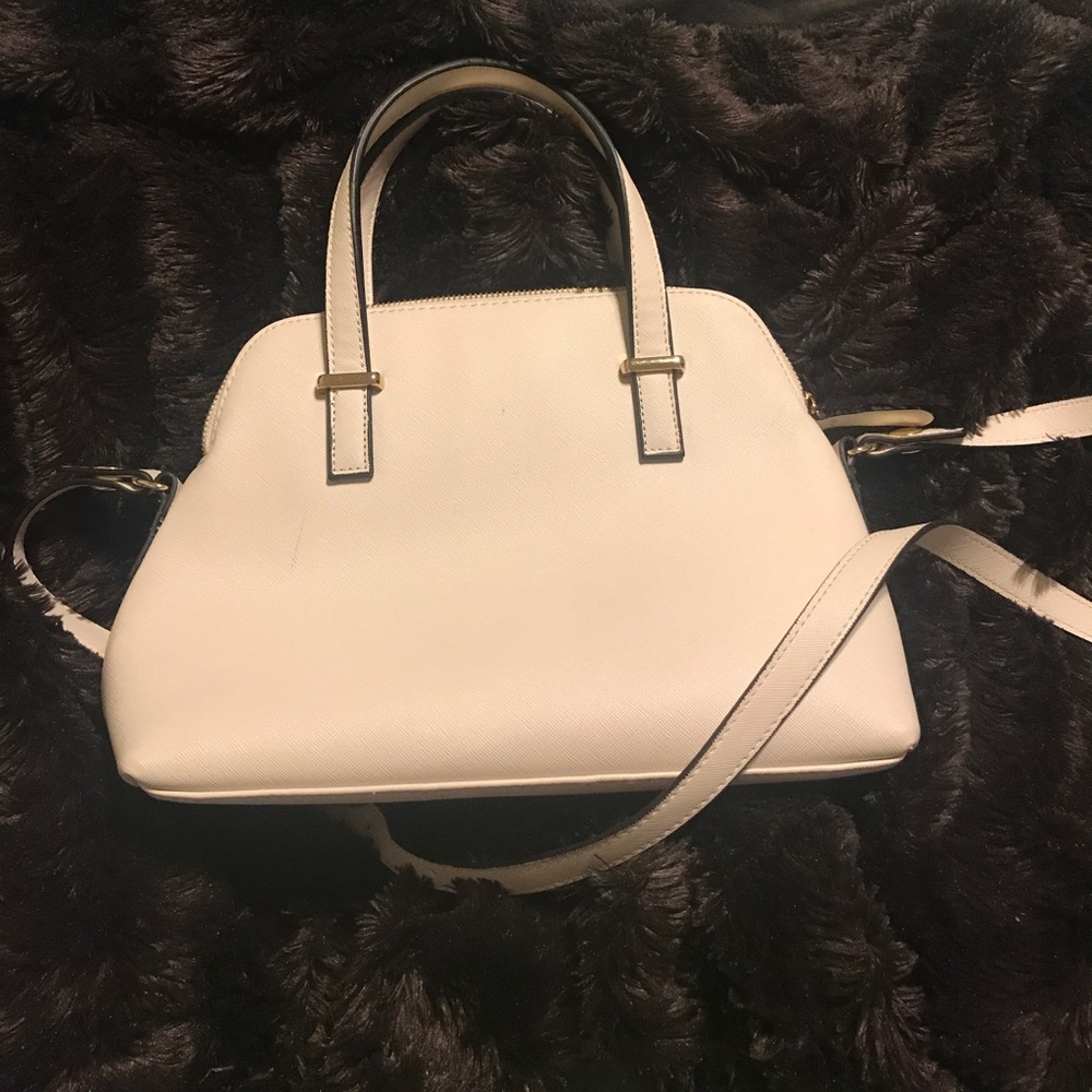 Cream colored forever 21 purse