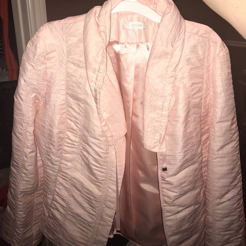 Cute pink jacket from Chicos