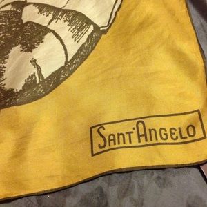 Stunning vintage SANT'Angelo silk scarf