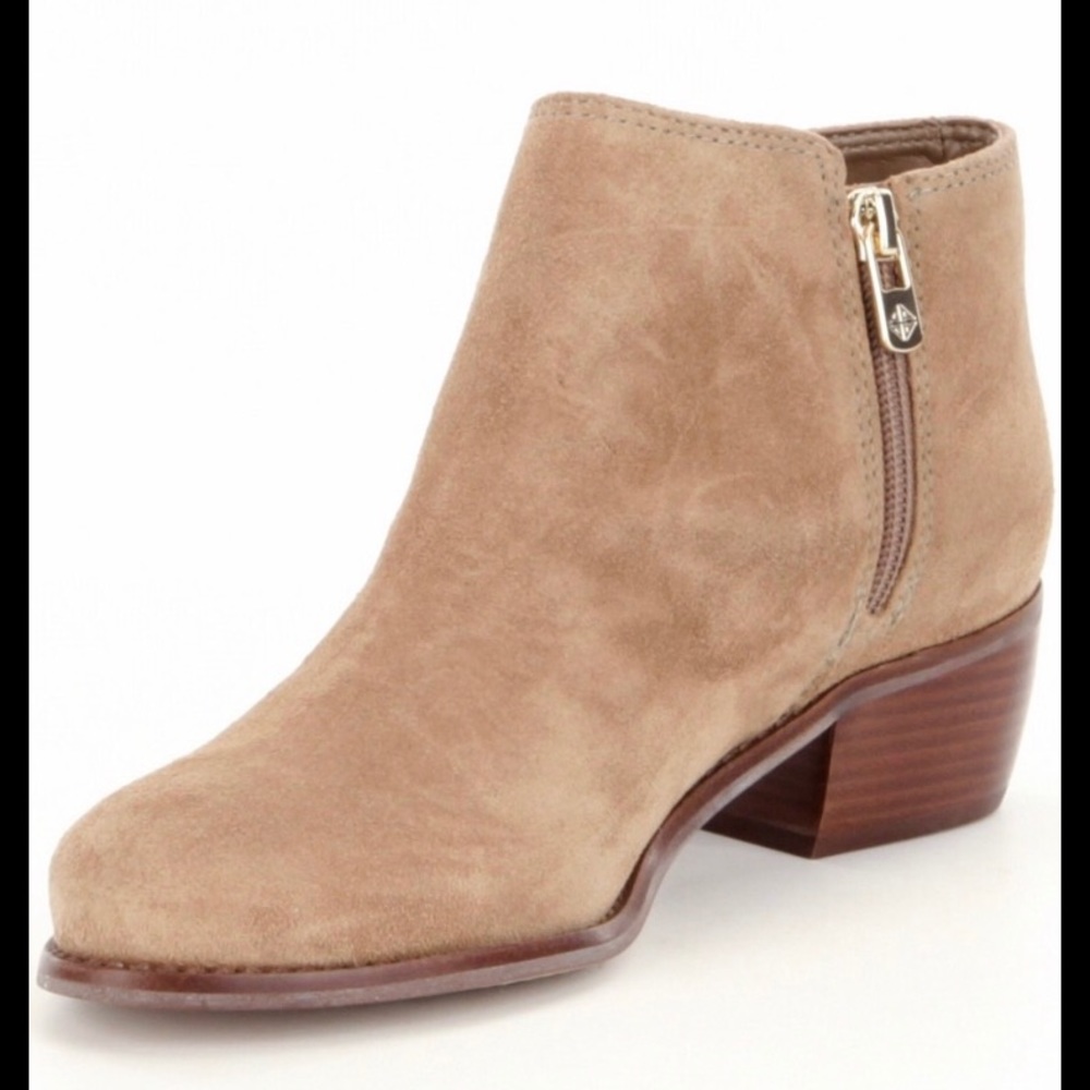 Antonio Melani Paxt Suede Casual Booties Tan 9M