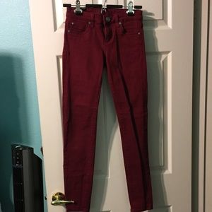 Maroon Skinny jeans