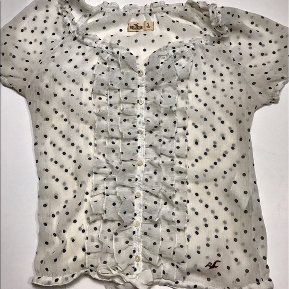 Cute Hollister shirt with ruffles!! - Picture 7 of 8