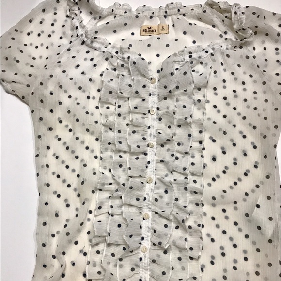 Cute Hollister shirt with ruffles!! - Picture 6 of 8