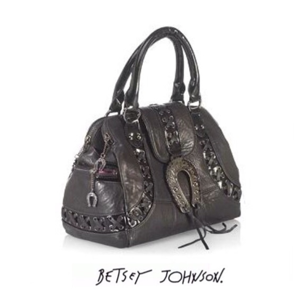Betsey Johnson Lucky Horse Shoe Satchel Bag