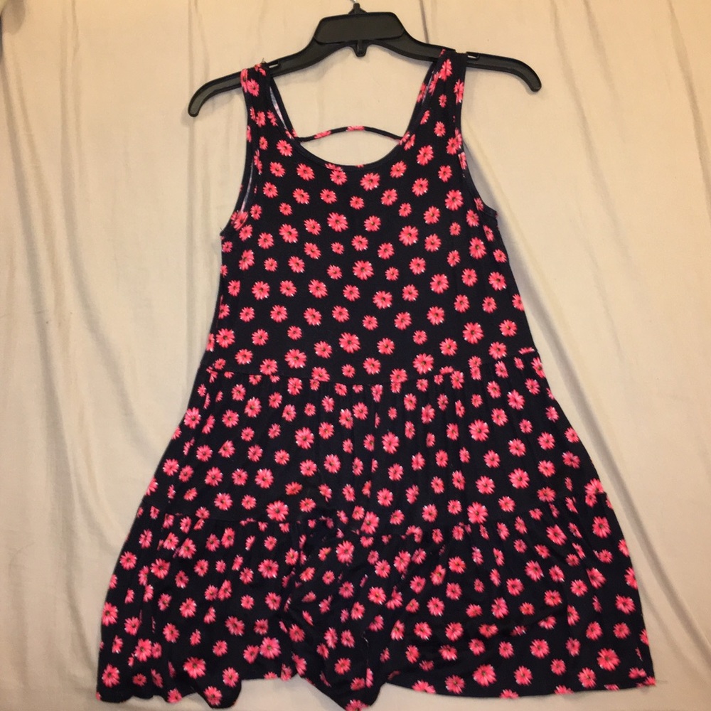 Black and Red Floral Sundress (S-M)