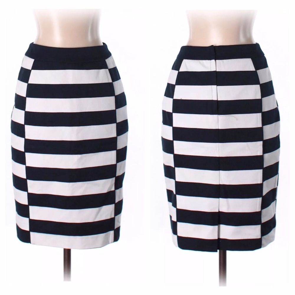 H&M Blue Stripe Casual Skirt