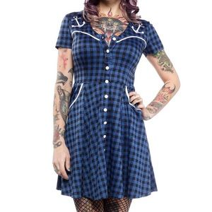 Sourpuss nautical dress, size M/L
