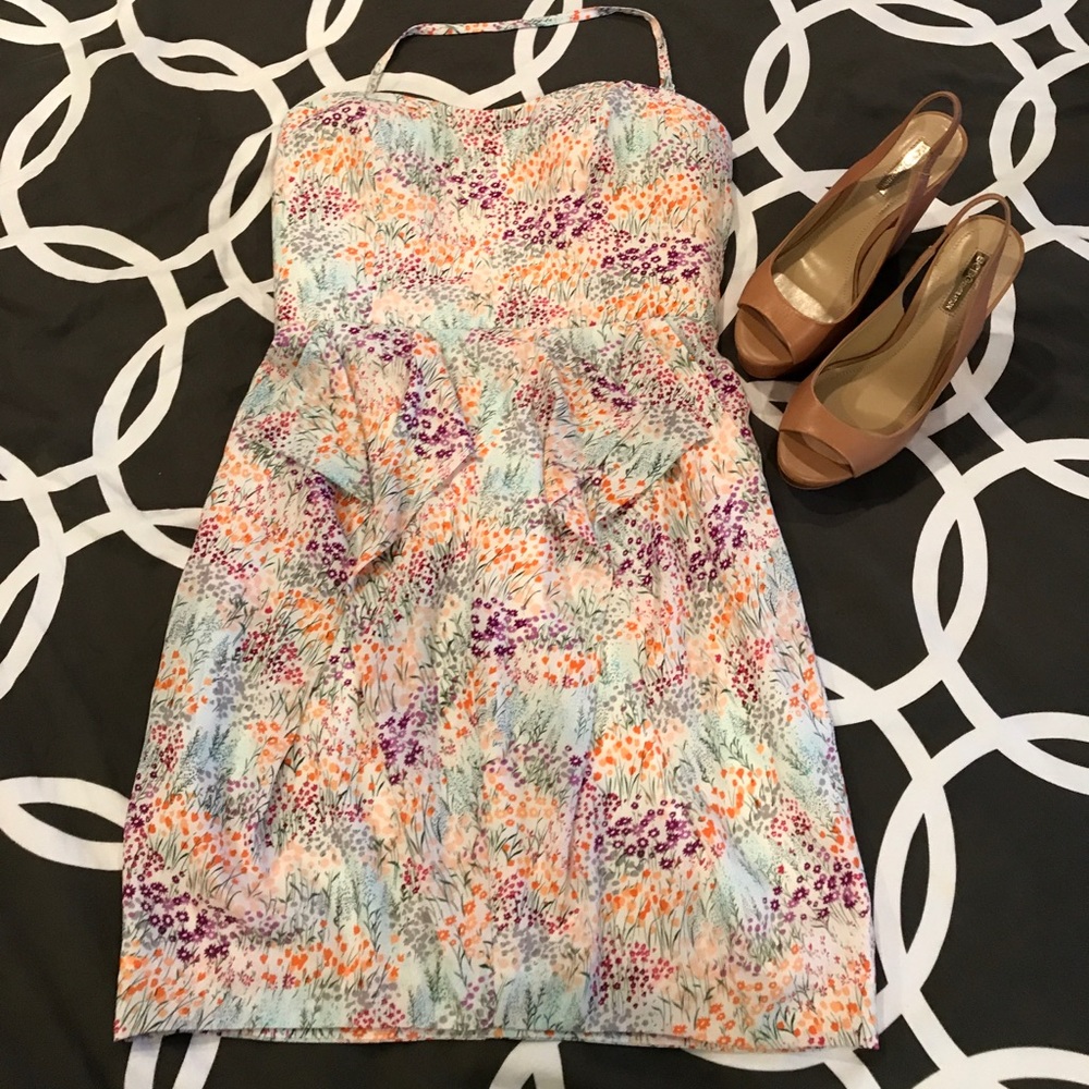 🌸Jessica Simpson Strapless/Halter Floral Dress🌸