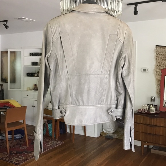 Truth and Pride GRAY leather jacket sz xs NWT - Picture 2 of 4