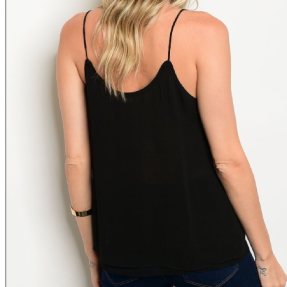 Sassy black spaghetti strap top - Picture 3 of 4