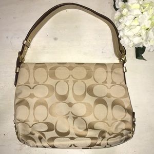 Coach 24CM Signature Duffle Hobo Bag