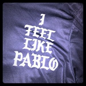 I Feel Like Pablo Black Silky T Shirt XL