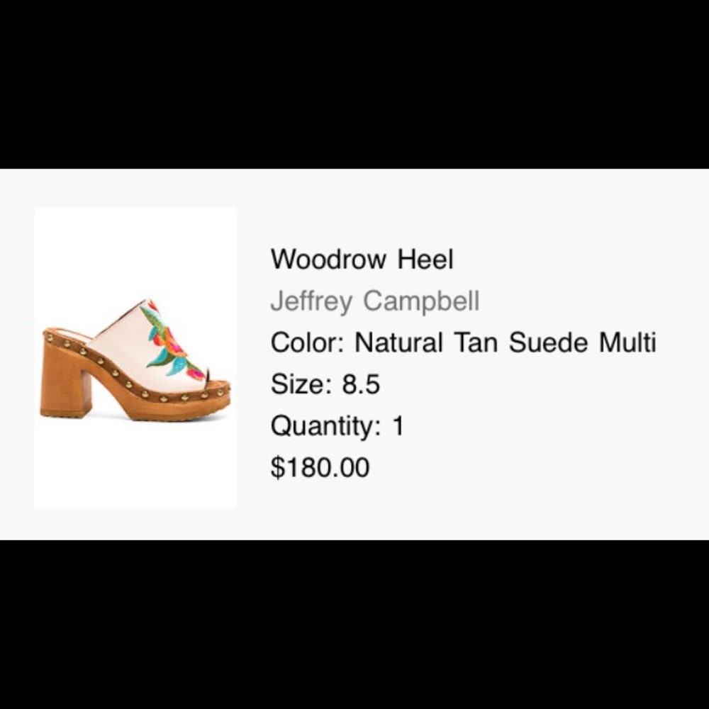 Jeffrey Campbell Woodrow Heel NWT sz 8.5