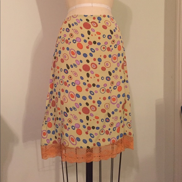 Free People circle print skirt - Picture 1 of 4