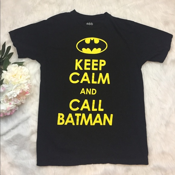 Keep Calm & Call Batman Tee - Picture 1 of 5