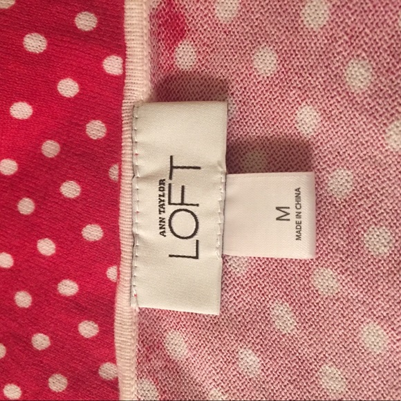 Ann Taylor Loft polka dot cardigan - Picture 2 of 2